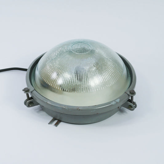 Soviet industrial lamp wall light fixture, ussr lamp vintage round lamp, bunker light, industrial wall lighting, soviet light, ussr lamp