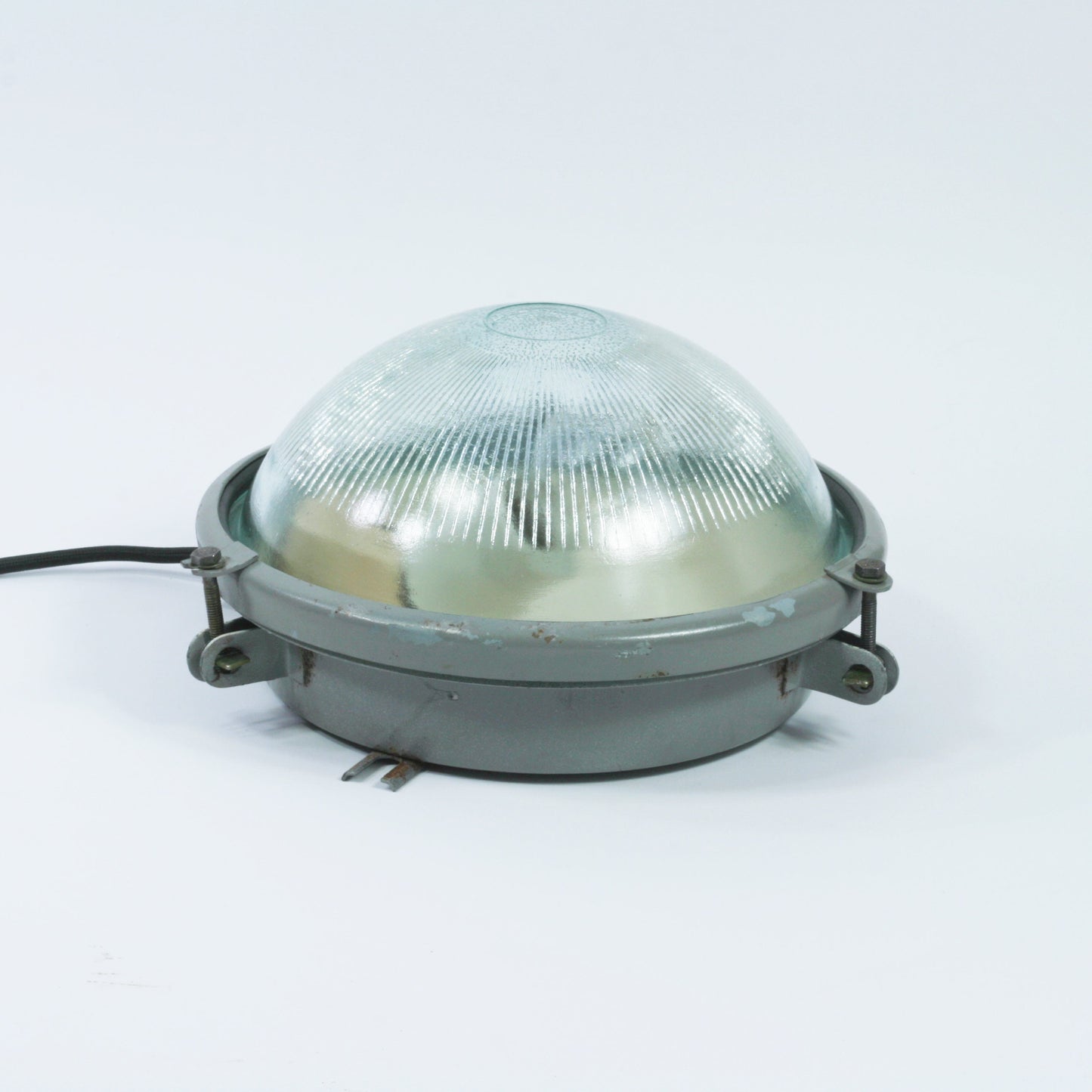 Soviet industrial lamp wall light fixture, ussr lamp vintage round lamp, bunker light, industrial wall lighting, soviet light, ussr lamp