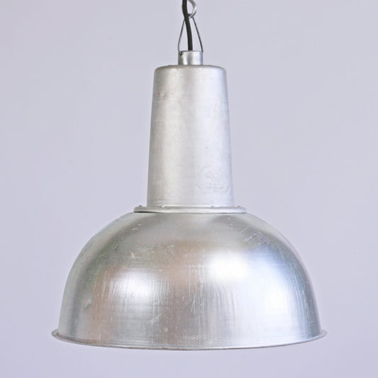 Vintage Soviet industrial pendant lamp 60's | USSR aluminum light fixture | Factory hanging pendant lighting | Soviet Industrial lamp shade