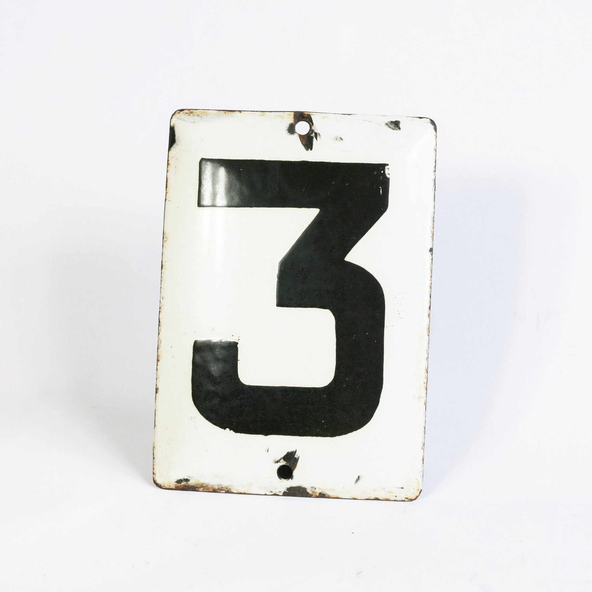 Vintage enamel number plate tile DIY home door. number, metal house number plate Soviet USSR Era, white enamel sign, house number signs